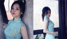 女主播开胸旗袍,女主播性感开胸造型引发热议